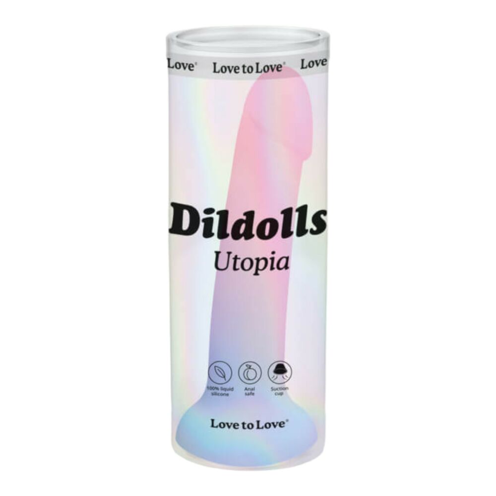 E-shop Dildolls Utopia - silikonové dildo s prísavkou (farebné)
