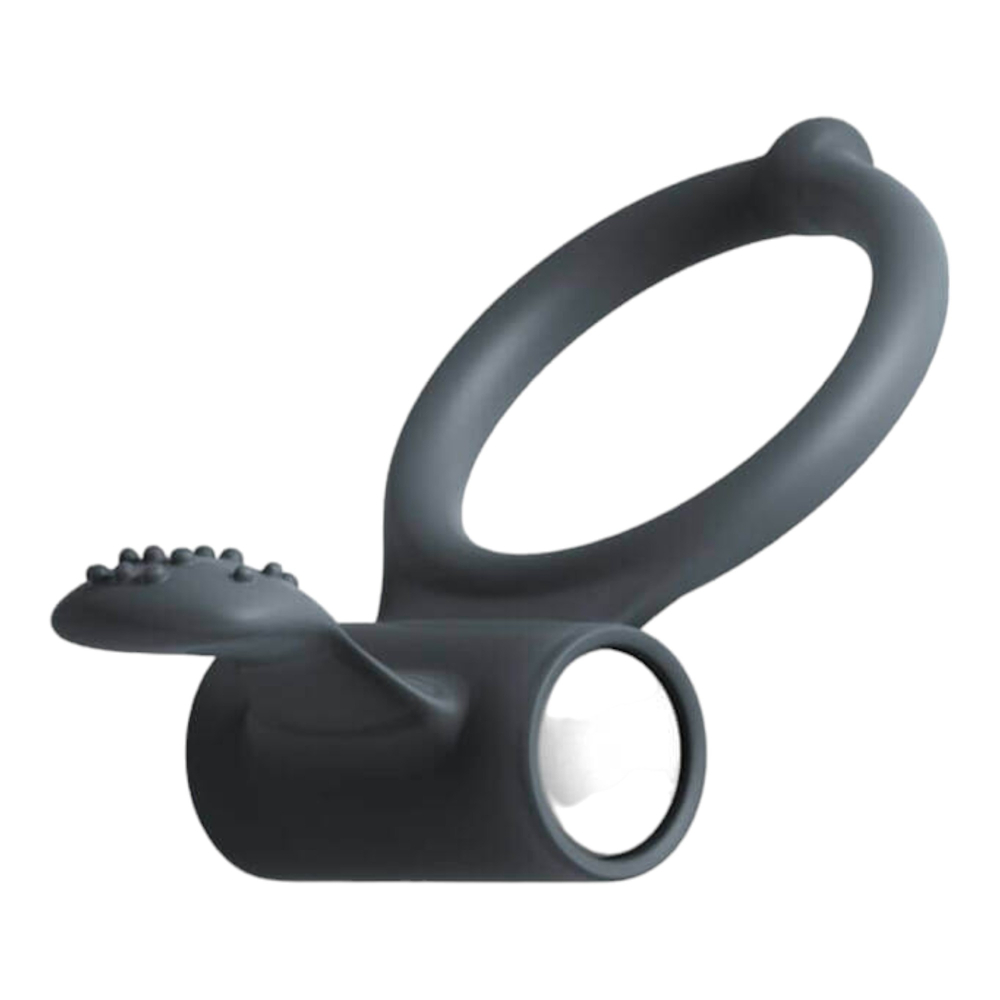 E-shop Dorcel Power Clit - vibračný krúžok na penis (čierny)