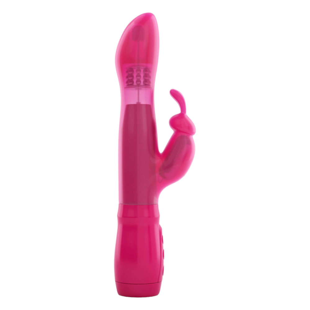 E-shop Dorcel Furious Rabbit - vibrátor s rohom (ružový)