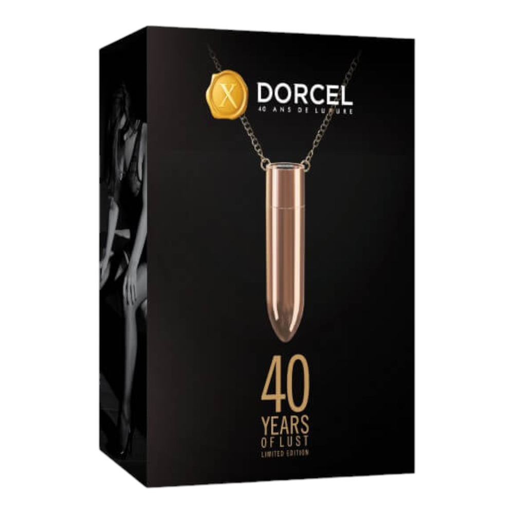 E-shop Dorcel - dobíjací, vodotesný vibračný náhrdelník (ružové zlato)