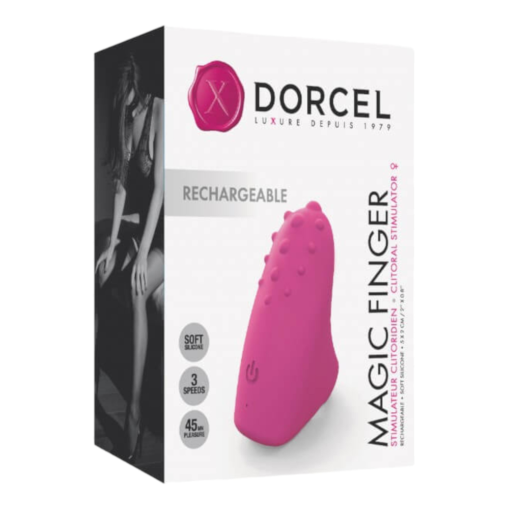E-shop Dorcel Magic Finger - nabíjací prstový vibrátor ( ružový)