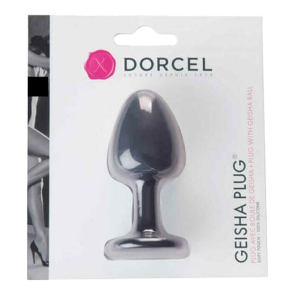 E-shop Dorcel Geisha Plug M - análny vibrátor s guličkami (čierny)