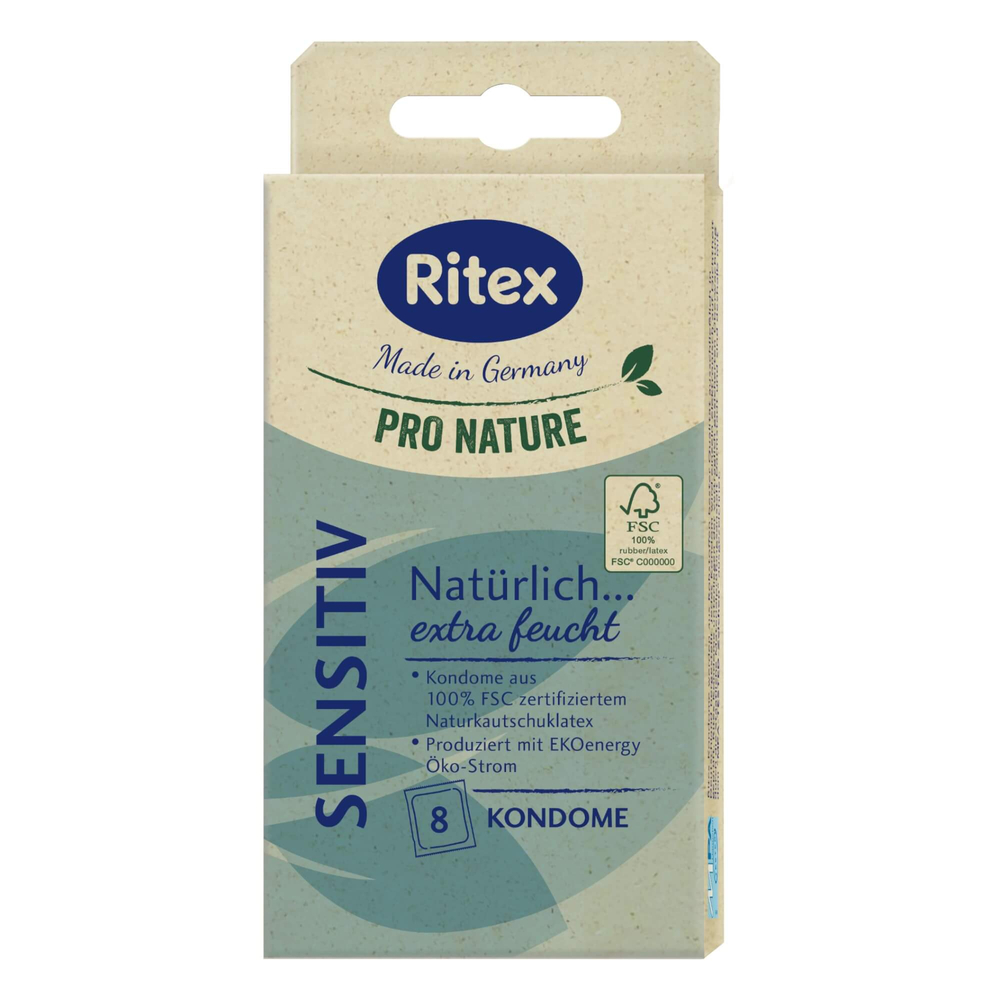 E-shop RITEX Pro Nature Sensitive - kondóm (8ks)