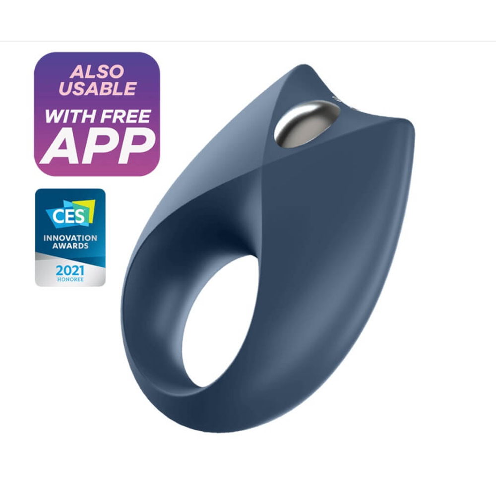 E-shop Satisfyer Royal One - nabíjací, vodotesný smart krúžok na penis (modrý)