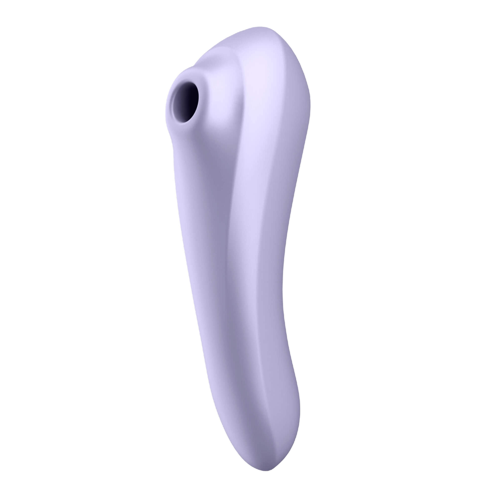 E-shop Satisfyer Dual Pleasure - nabíjací, vodotesný smart vibrátor na klitoris a vagínu (fialový)