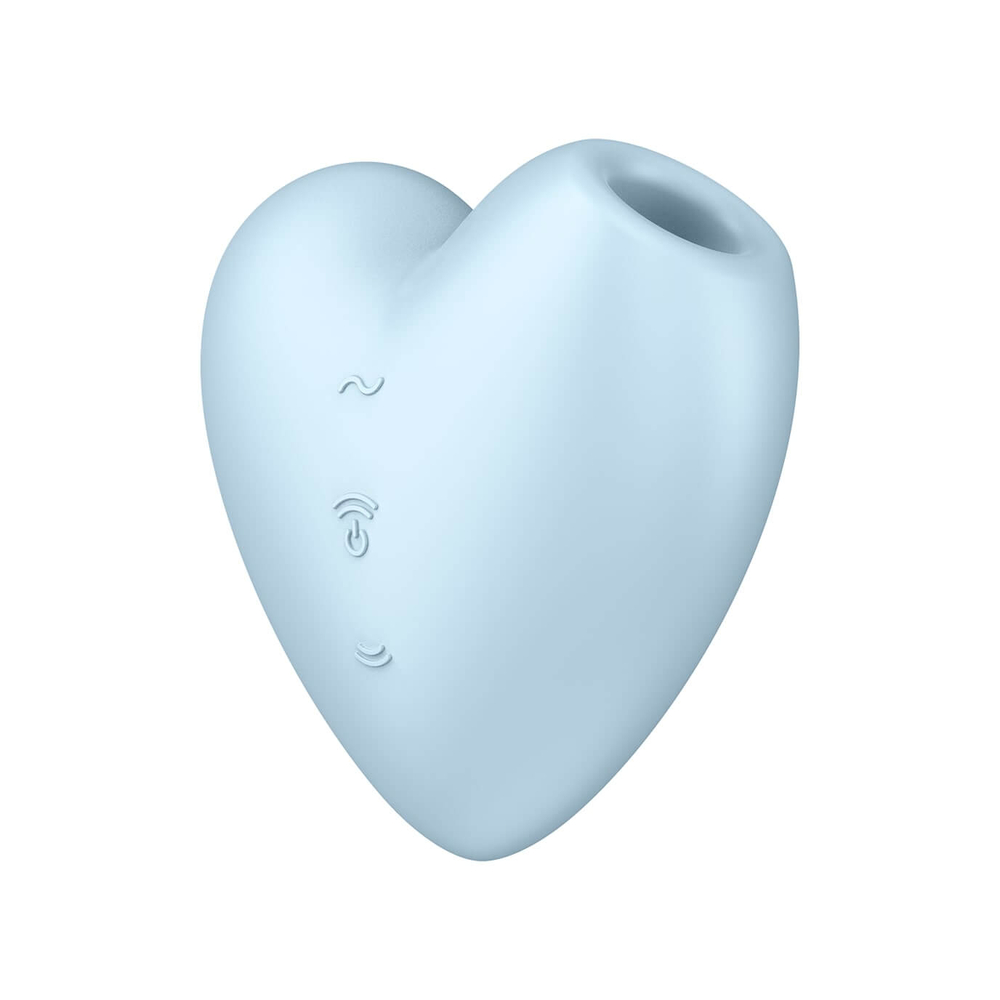 E-shop Satisfyer Cutie Heart - nabíjací stimulátor klitorisu so vzduchovou vlnou (modrý)