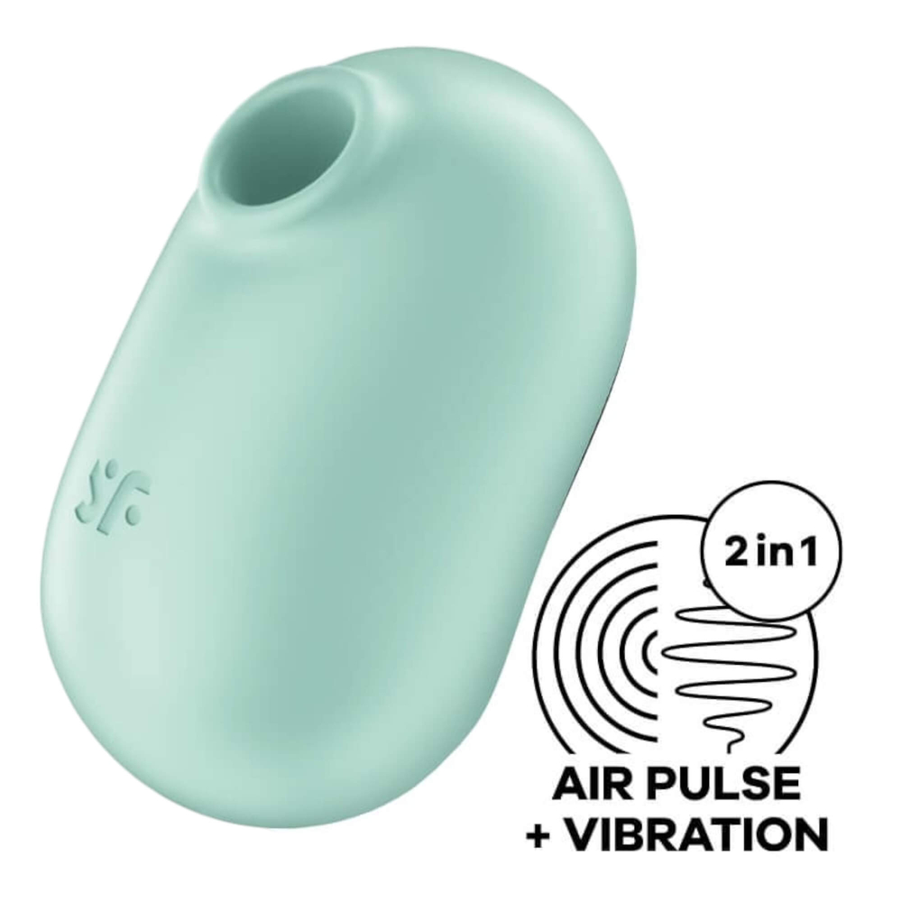 E-shop Satisfyer Pro To Go 2 - dobíjací, vzduchový vibrátor na klitoris (mätový)