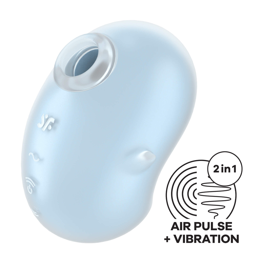 E-shop Satisfyer Cutie Ghost - dobíjací stimulátor klitorisu so vzduchovou vlnou (modrý)