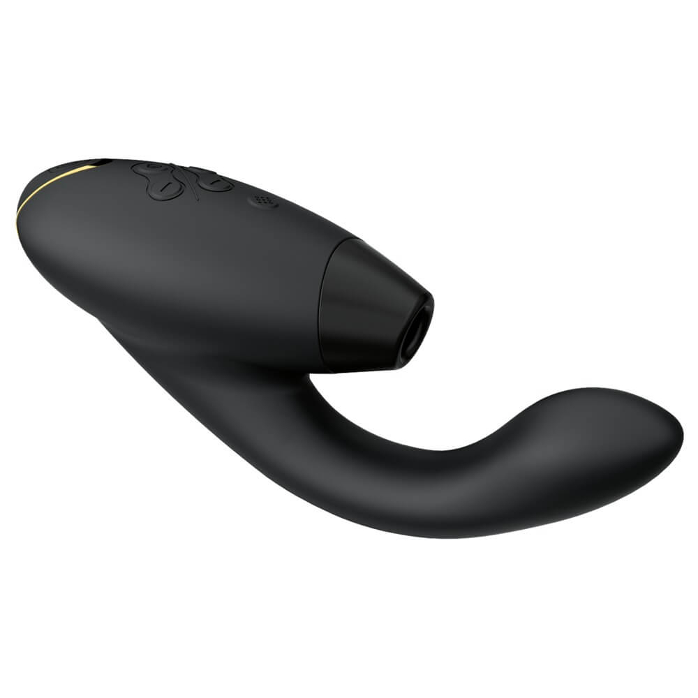 E-shop Womanizer Duo 2 - vodotesný vibrátor na bod G a stimulátor klitorisu (čierny)