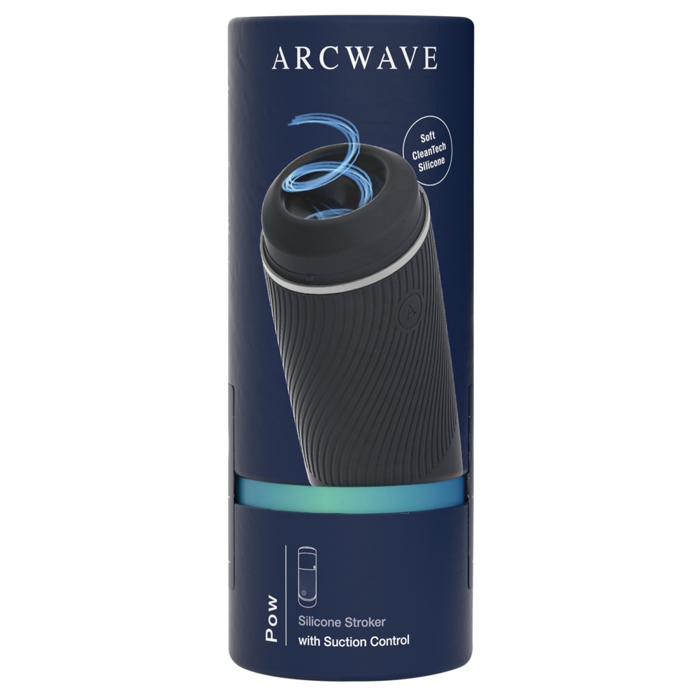 E-shop Arcwave Pow - manuálny sací masturbátor (čierny)