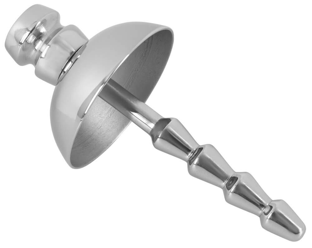 Penisplug - kovový dilatátor močovej trubice (strieborný)