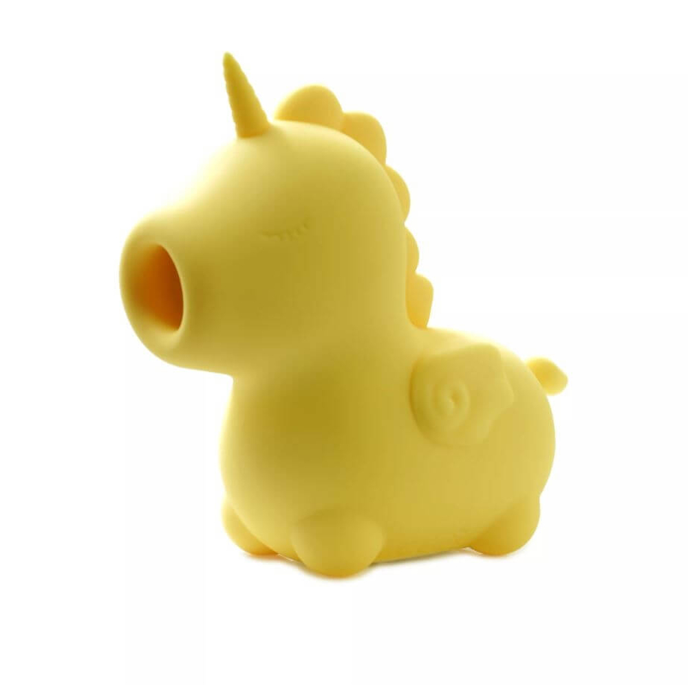 E-shop Unihorn Bean Blossom - nabíjací stimulátor klitorisu jednorožec (žltý)