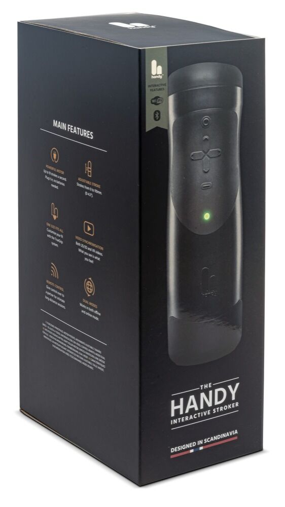 E-shop The Handy 1.1 - sieťový smart VR masturbátor (čierny)