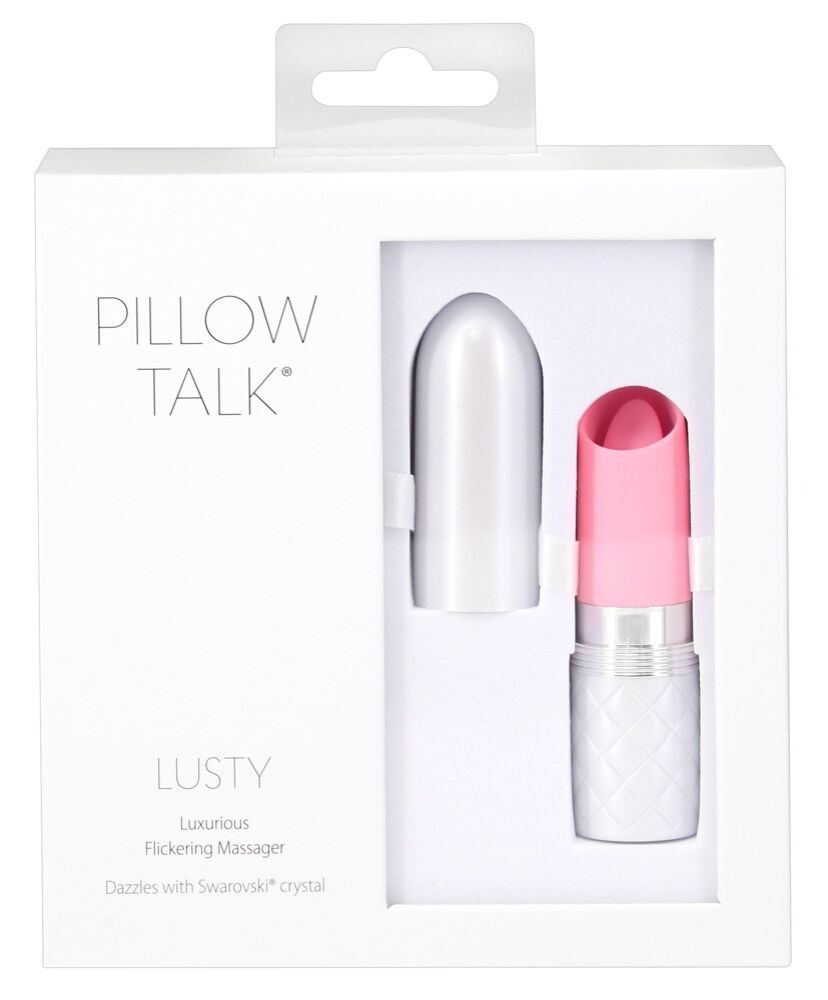 E-shop Pillow Talk Lusty - dobíjací vibrátor s jazykom (ružový)
