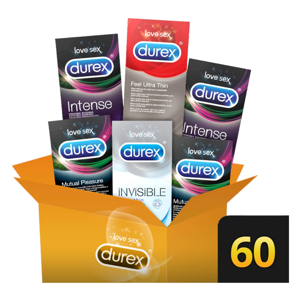 E-shop Durex Premium - balík kondómov pre extra pôžitok (6 x 10ks)