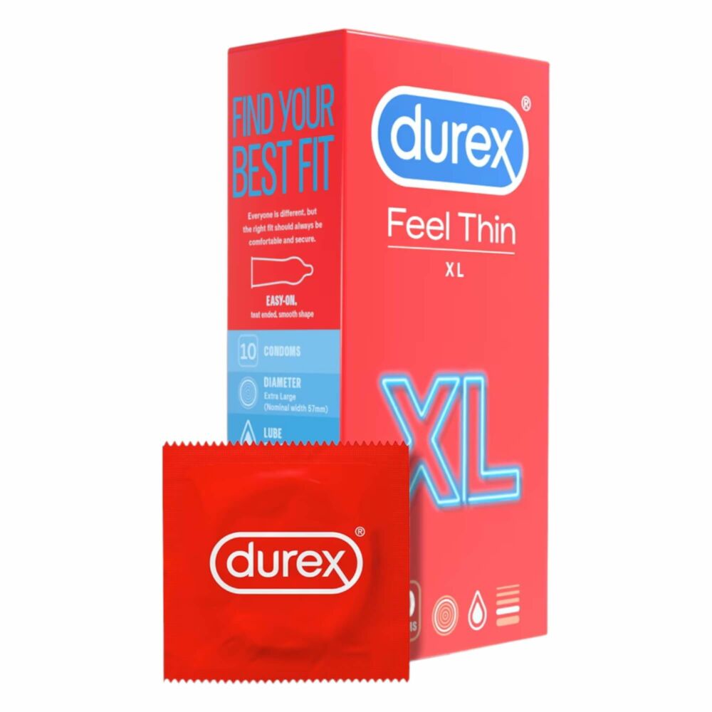 E-shop Durex Feel Thin XL - kondóm s realistickým pocitom (10ks)