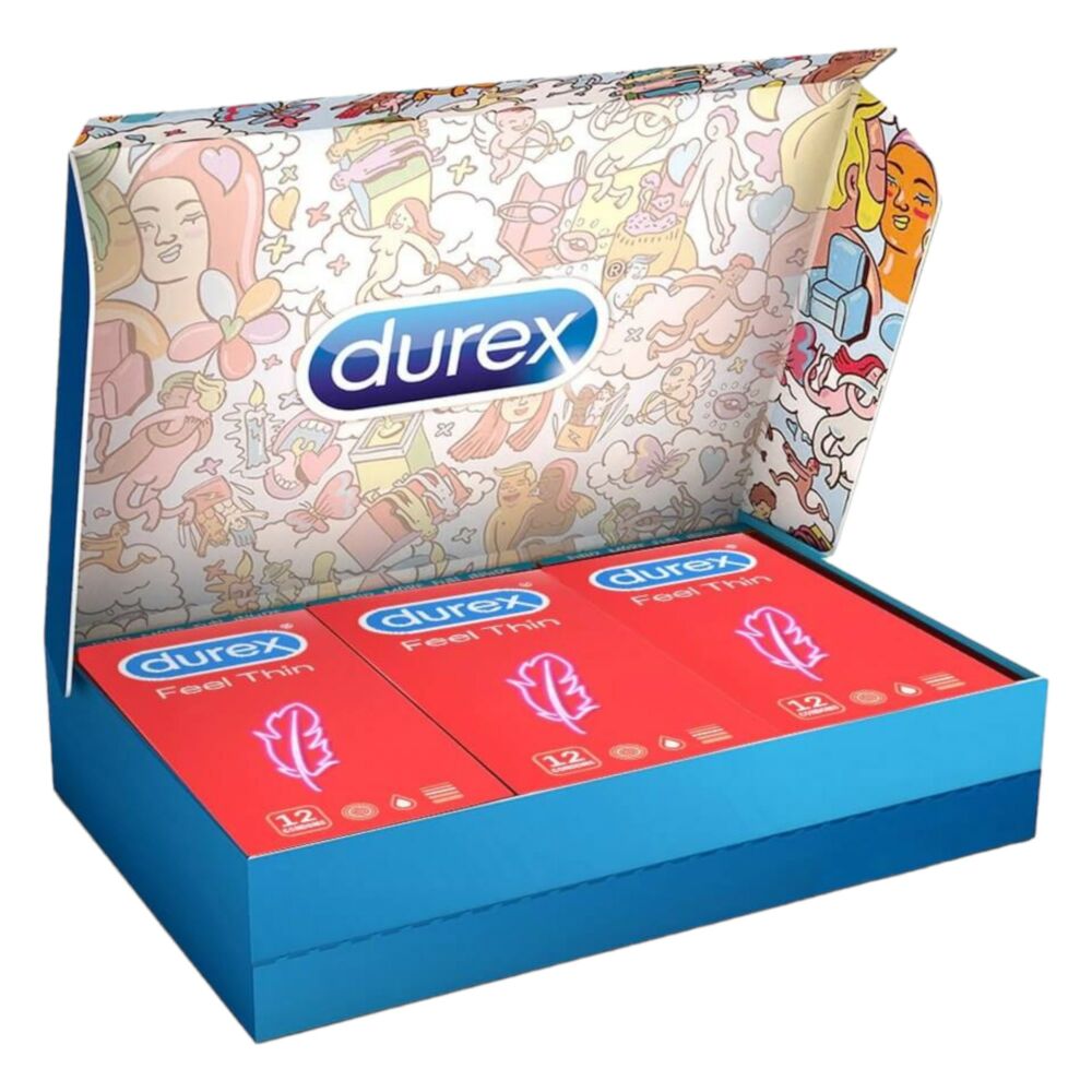 E-shop Durex Feel Thin - balenie kondómov s pocitom života (3 x 12 ks)