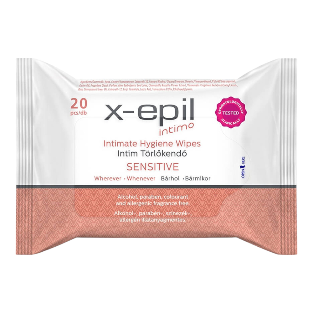 E-shop X-Epil Intimo Sensitive - intímna utierka (20ks)