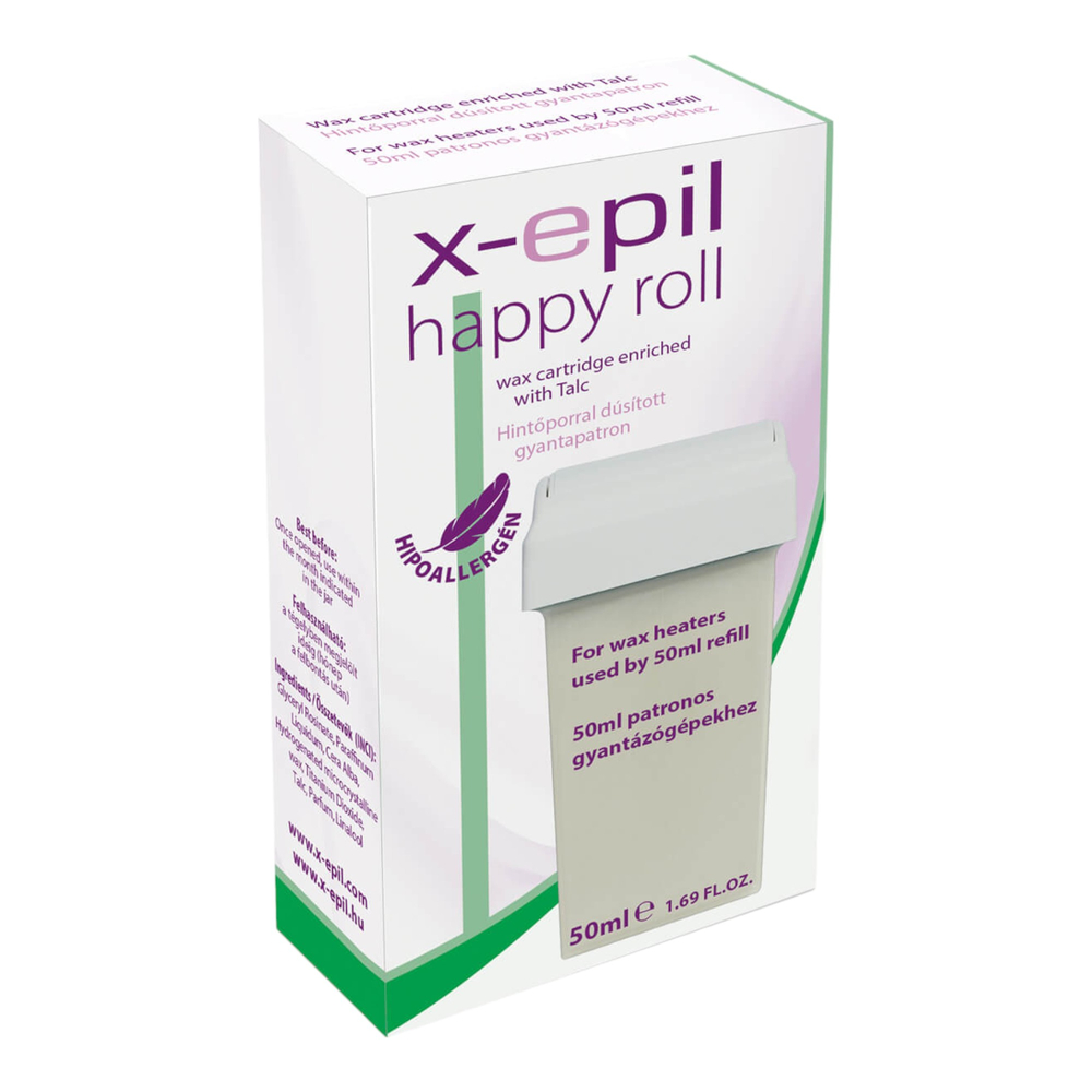 E-shop X-Epil Happy Roll - živicová kazeta (50 ml) - hypoalergénna