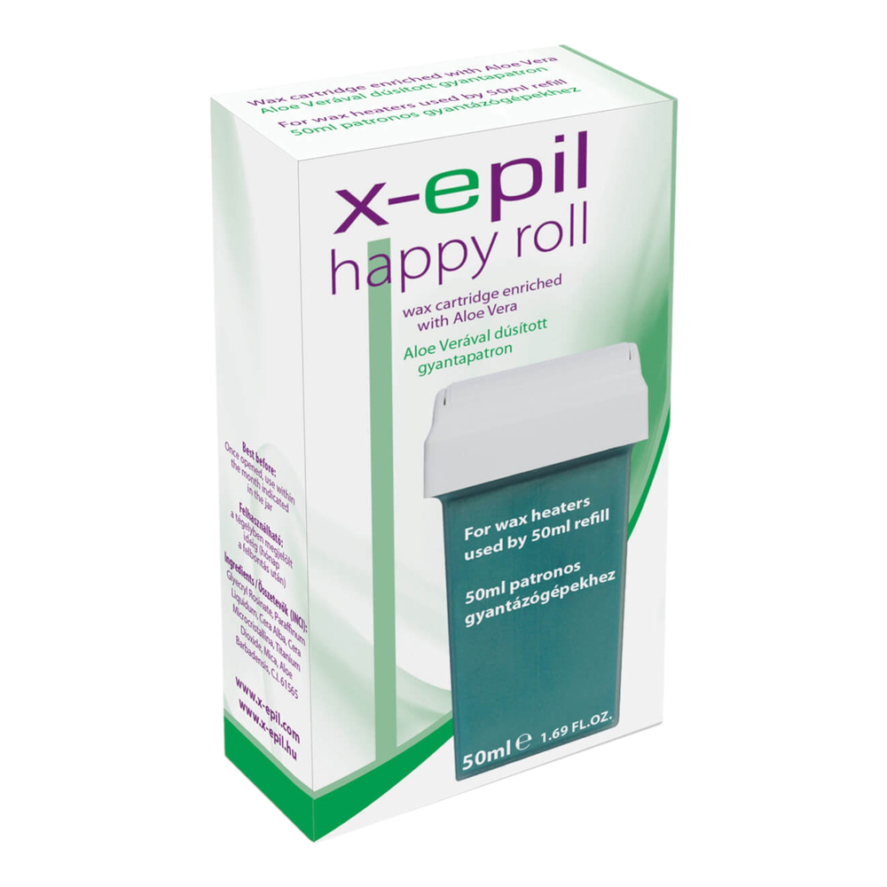 E-shop X-Epil Happy Roll - živicová kazeta (50 ml) - aloe vera