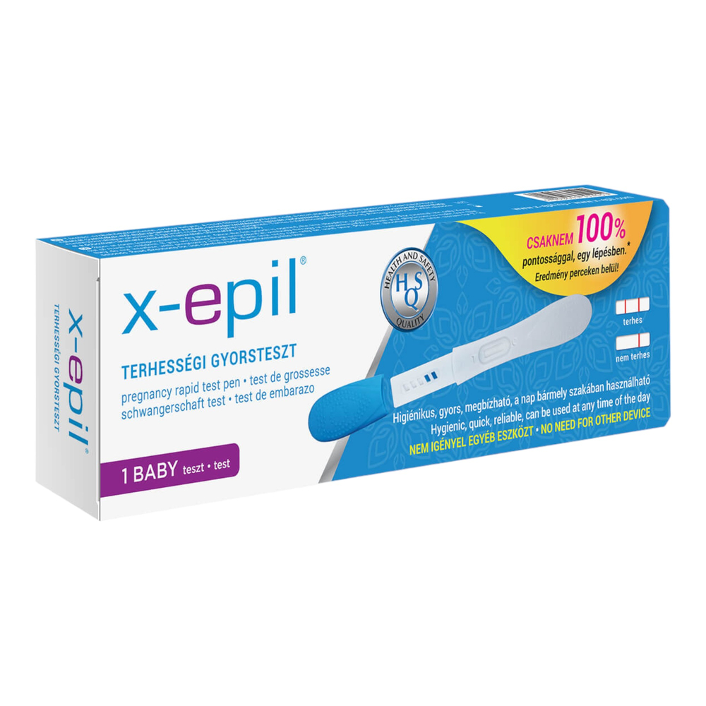 E-shop X-Epil - exkluzívny tehotenský rýchlotest (1ks)