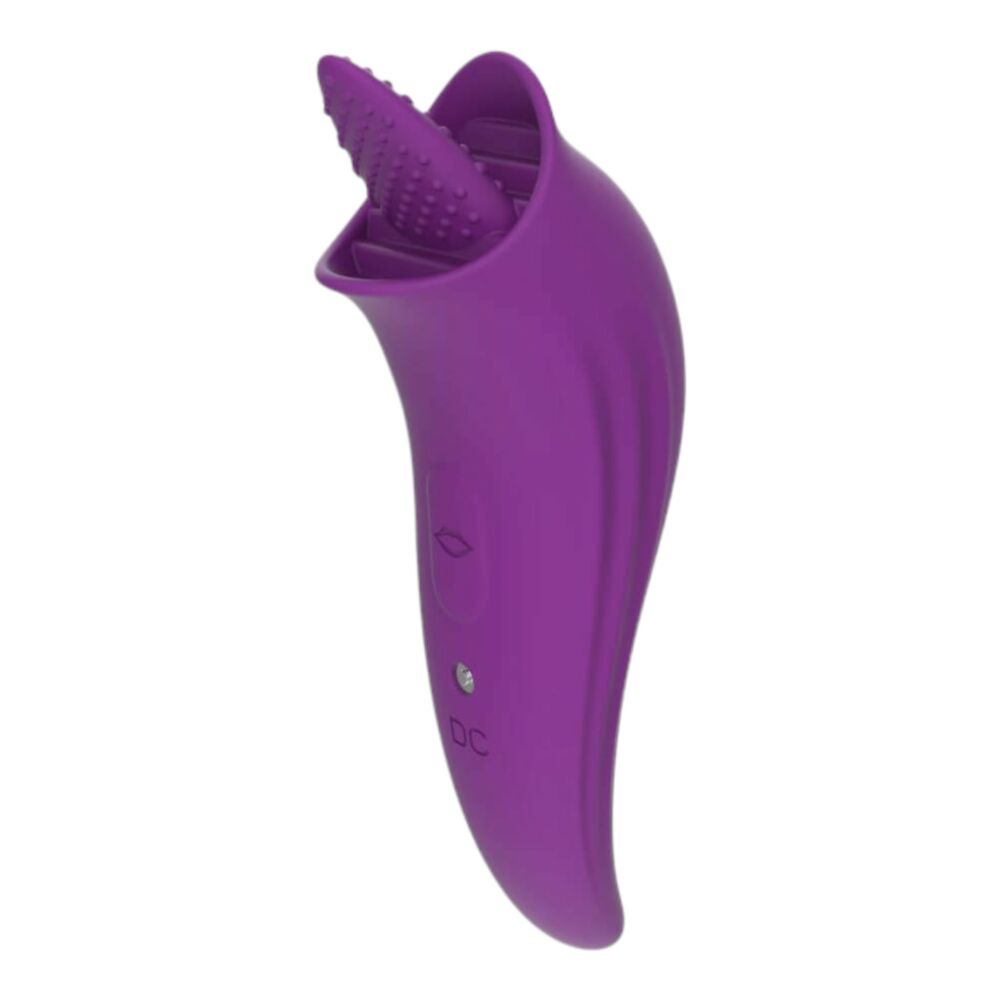 E-shop WEJOY Iris - nabíjací vibrátor, lízací jazyk (fialový)