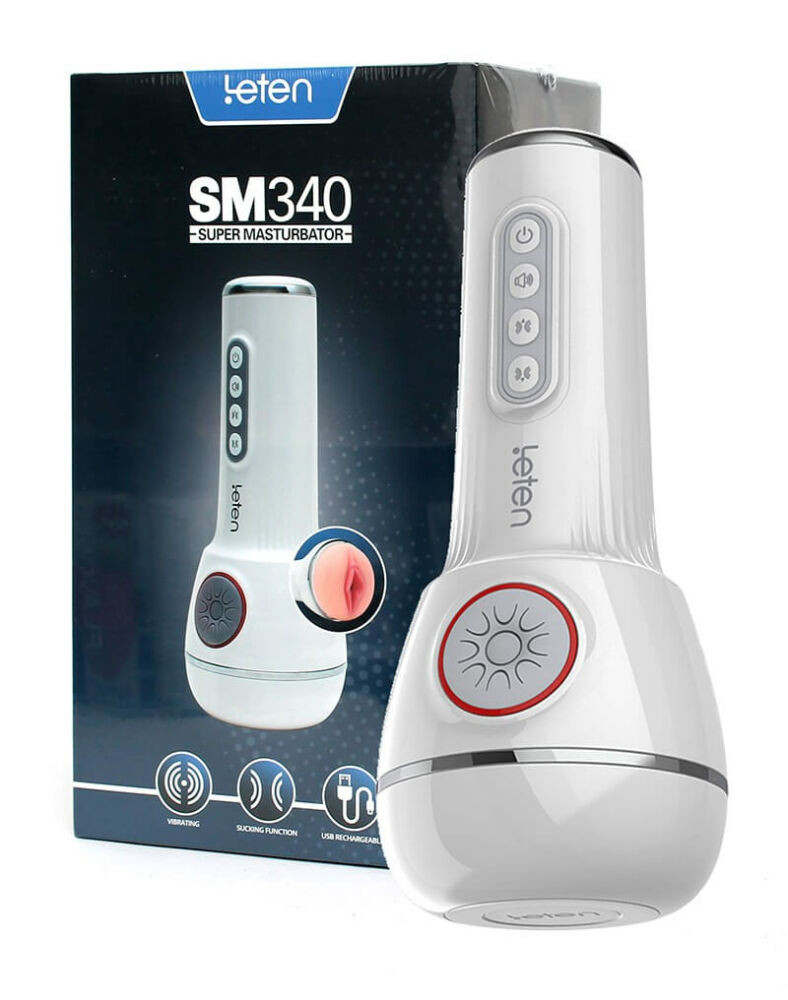 E-shop LETEN SM340 - bezdrôtový, vibračný, sací, stonajúci masturbátor
