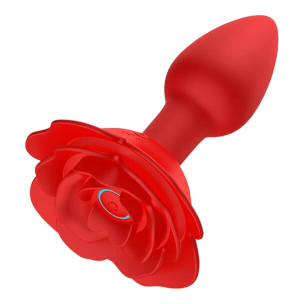 E-shop Lonely Rose Plug - dobíjací rádiový análny vibrátor (červený)