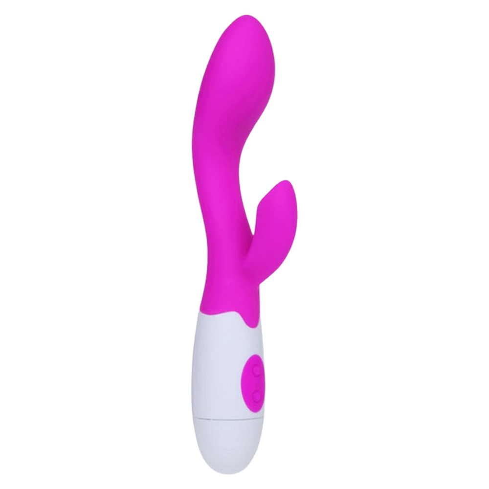 E-shop Pretty Love Brighty - vodotesný vibrátor na bod G s ramenom na klitoris (fialový)