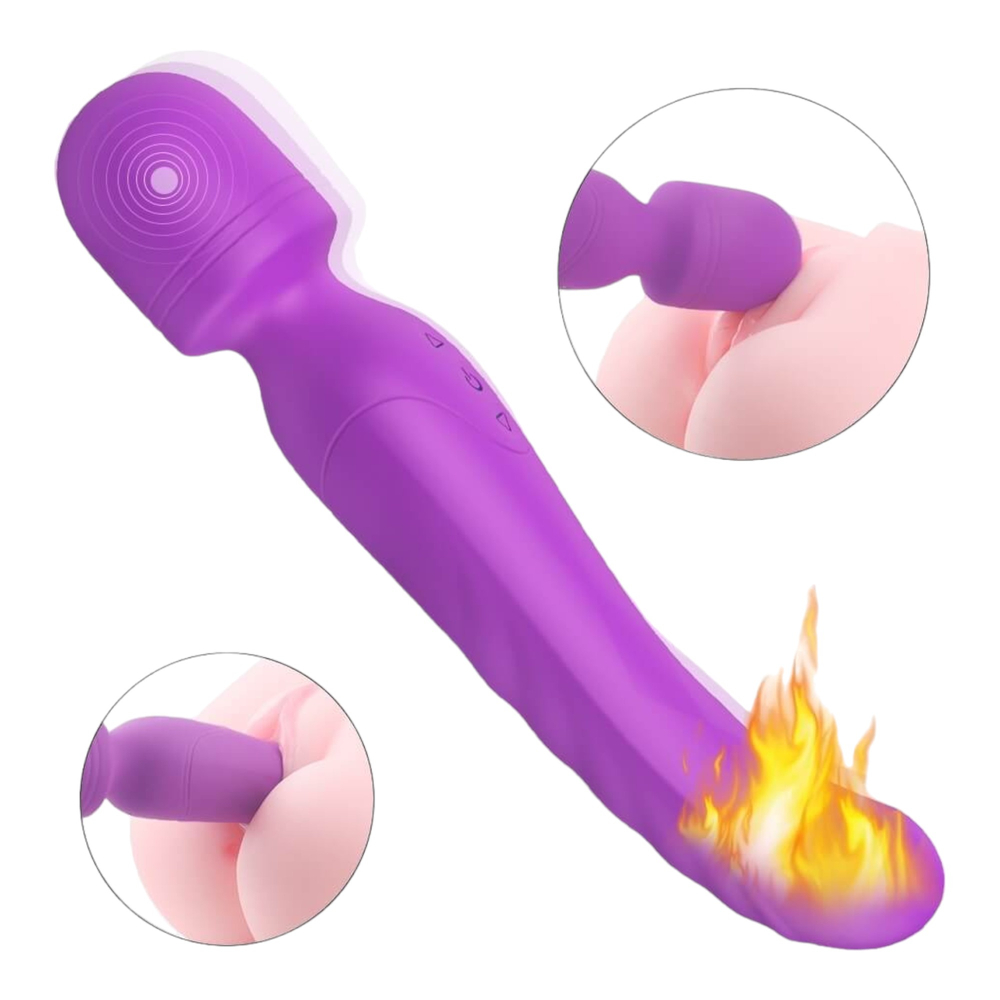 E-shop Sex HD Iris - dobíjací masážny vibrátor s 2 motormi (fialový)