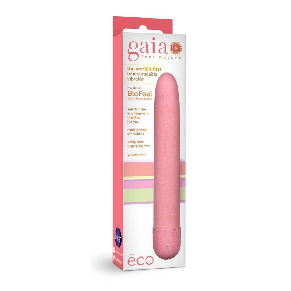 E-shop Gaia Eco L - ekologický tyčový vibrátor (ružový) - veľký