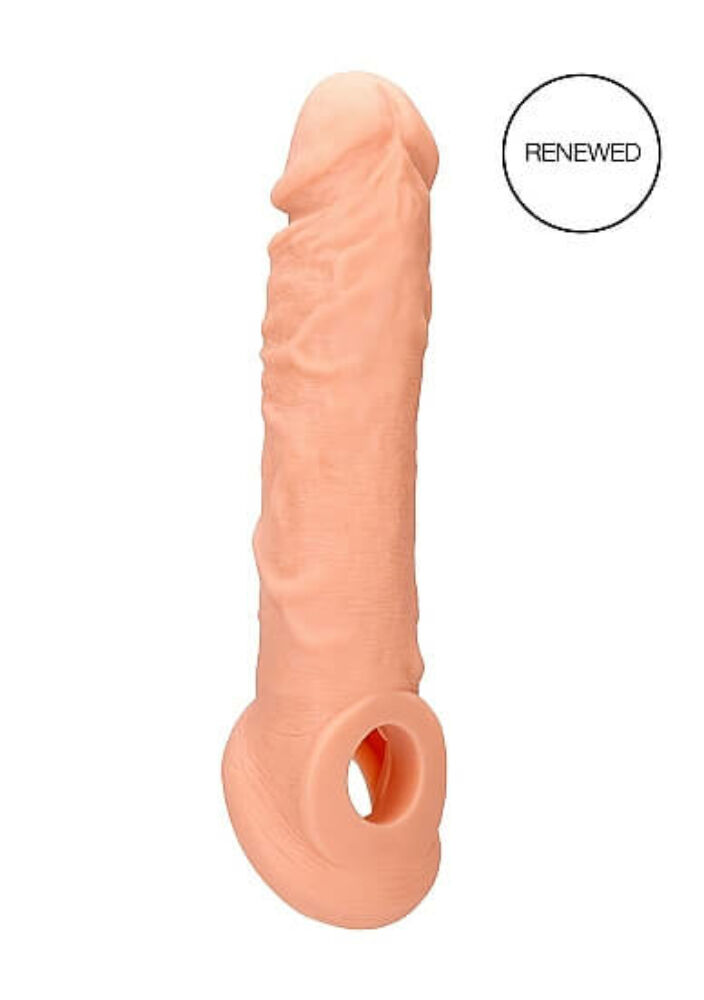 E-shop RealRock Penis Sleeve 8 - návlek na penis (21cm) - telová farba