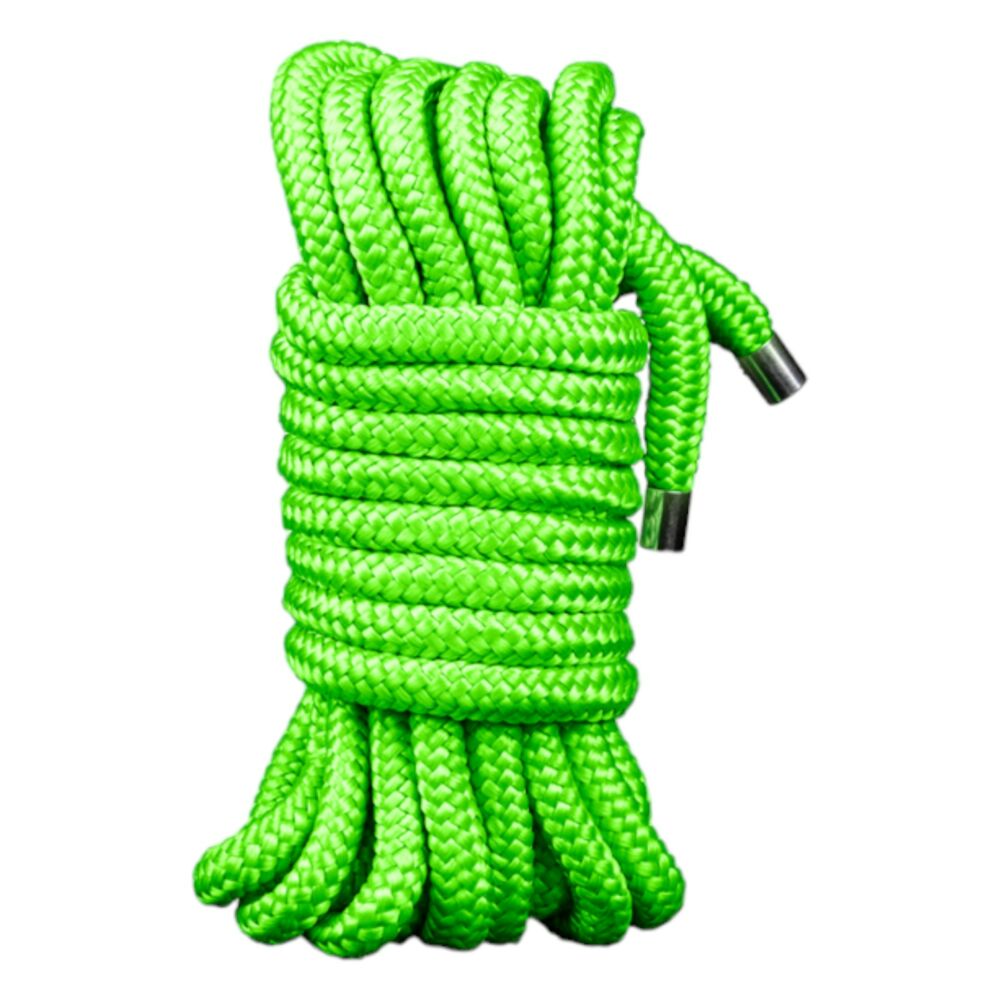 E-shop Ouch! - svietiace bondage lano - 10 m (zelené)