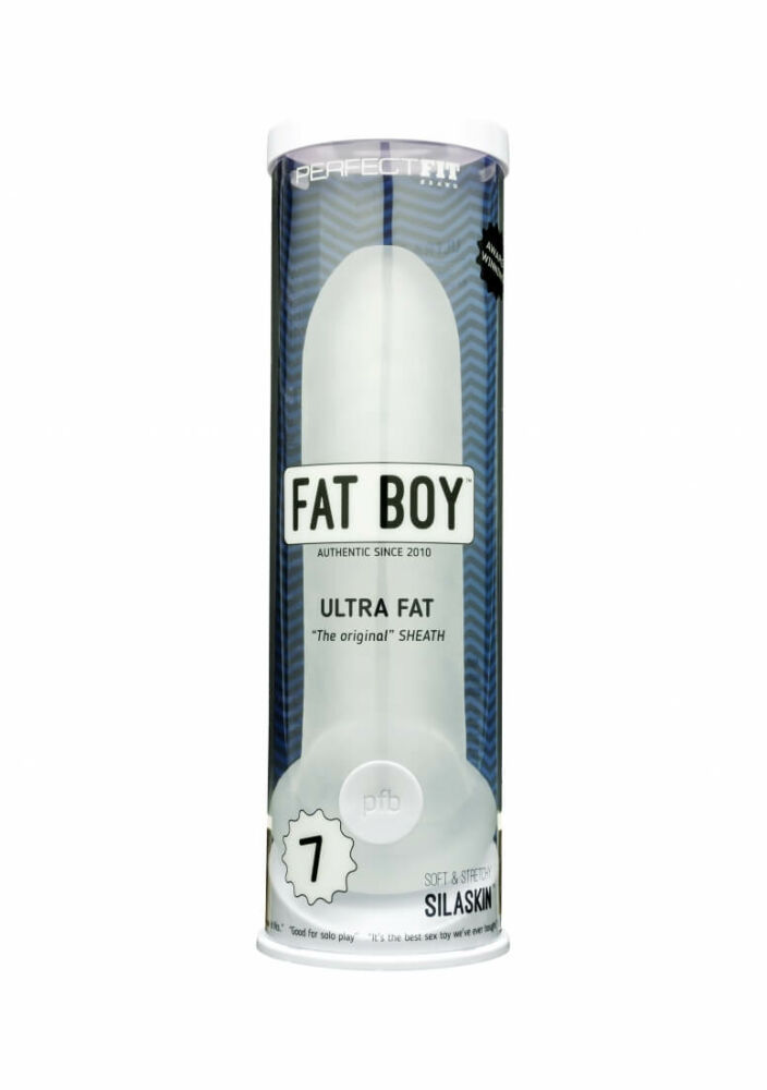 E-shop Fat Boy Original Ultra Fat - návlek na penis (19cm) - biely
