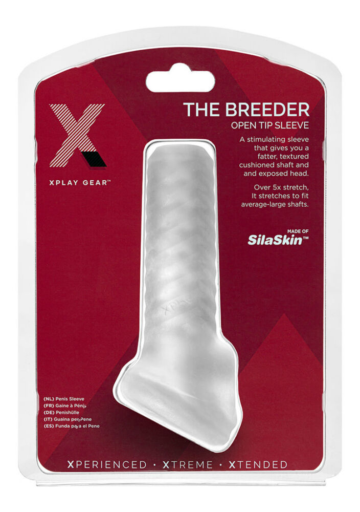 E-shop Perfect Fit Breeder - otvorený návlek na penis (biely)