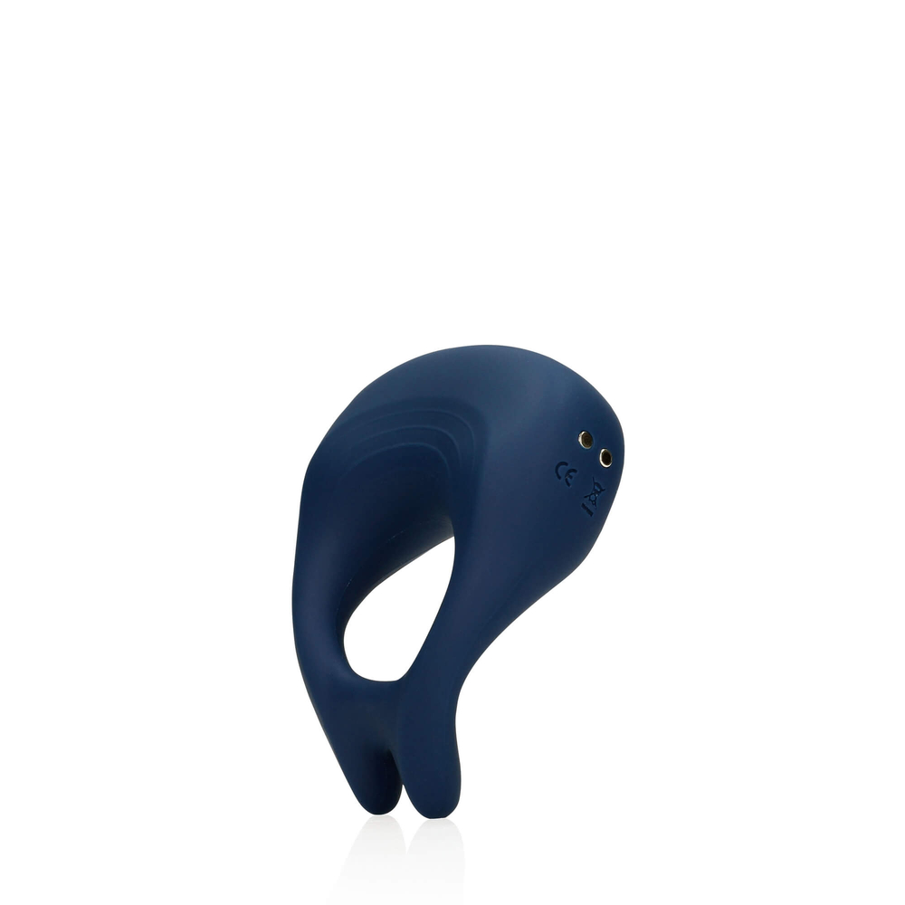 E-shop Loveline - Dobíjací vibračný krúžok na penis (modrý)