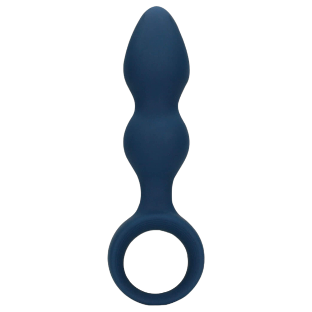 E-shop Loveline - Análne dildo s uchopovacím krúžkom - veľké (modré)