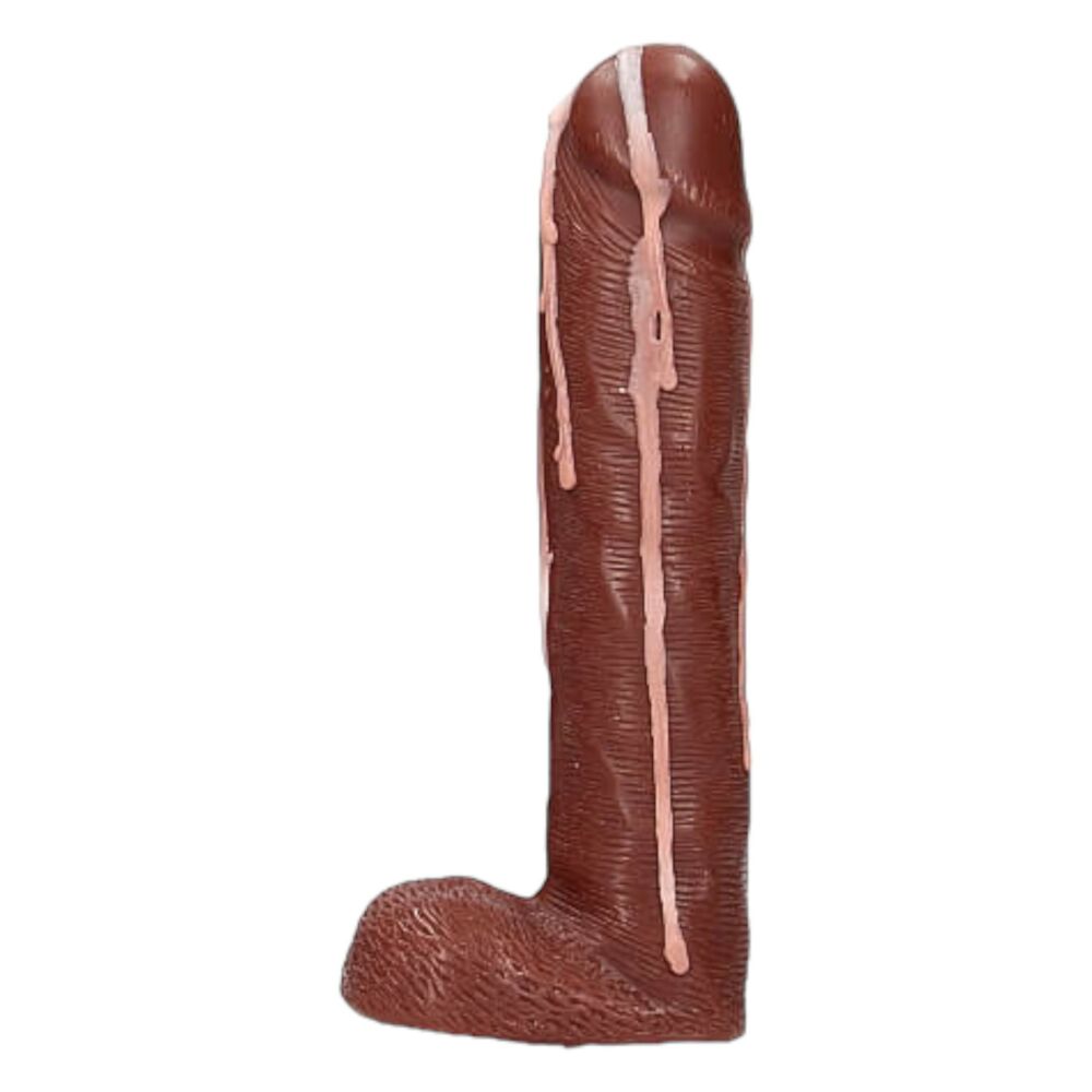 E-shop Dicky Cum - penisové mydlo so semenníkmi - hnedé (250g)