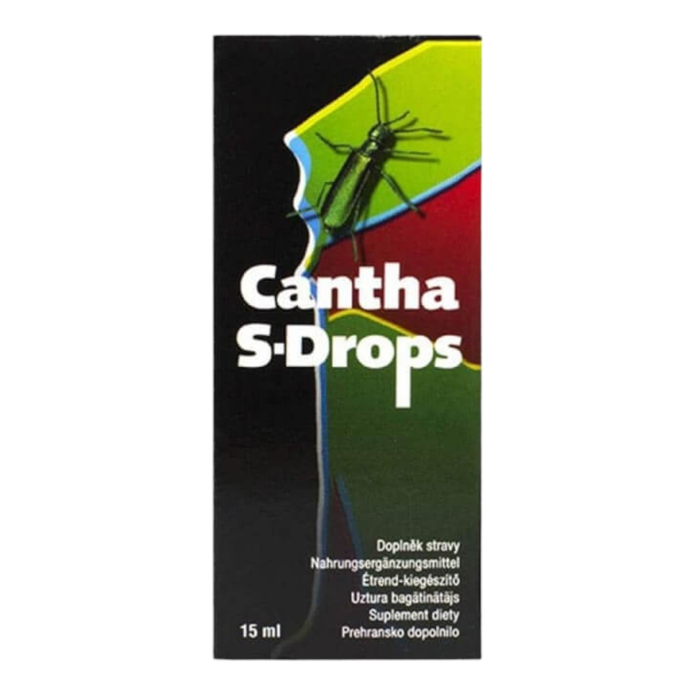 E-shop Cantha S-Drops - Dietary Supplement Drops for Men - 15ml