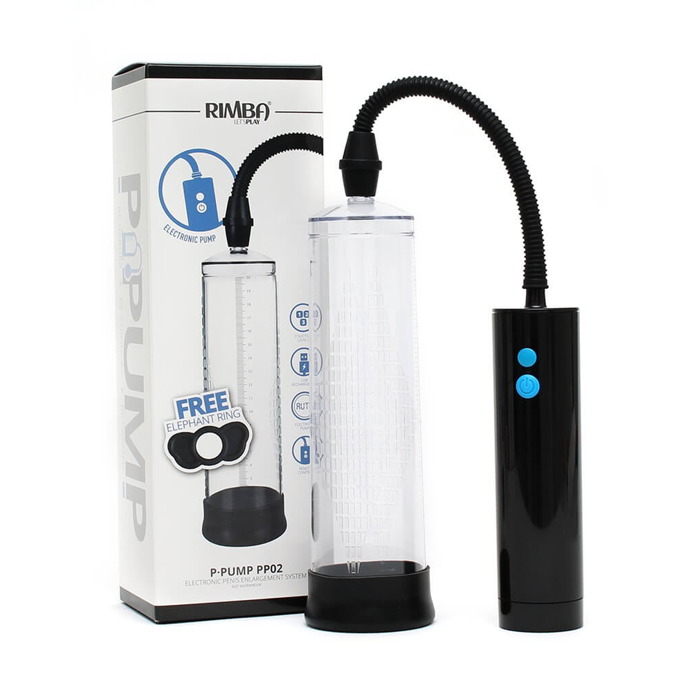 E-shop Rimba P-PP02 - automatická pumpa na penis (priesvitná)