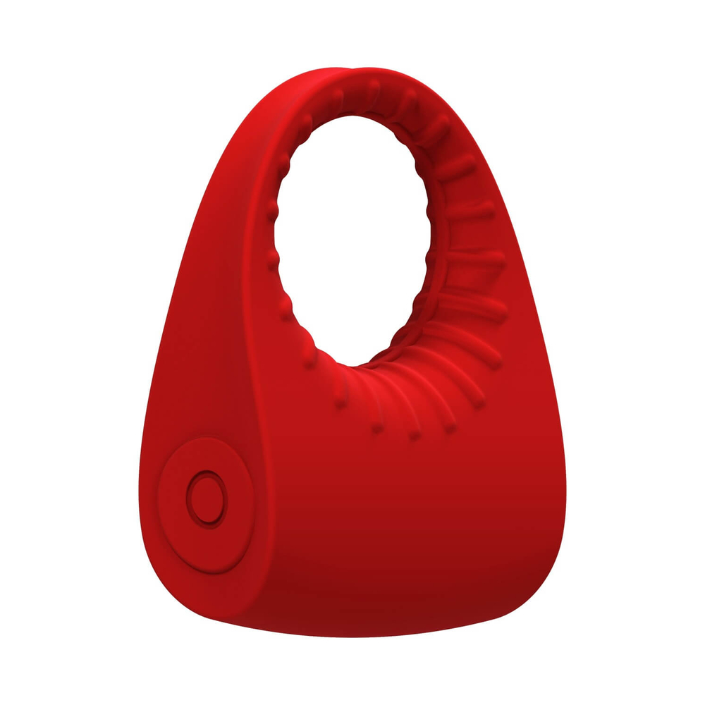 E-shop Red Revolution Sphinx - dobíjací, vodotesný krúžok na penis (červený)