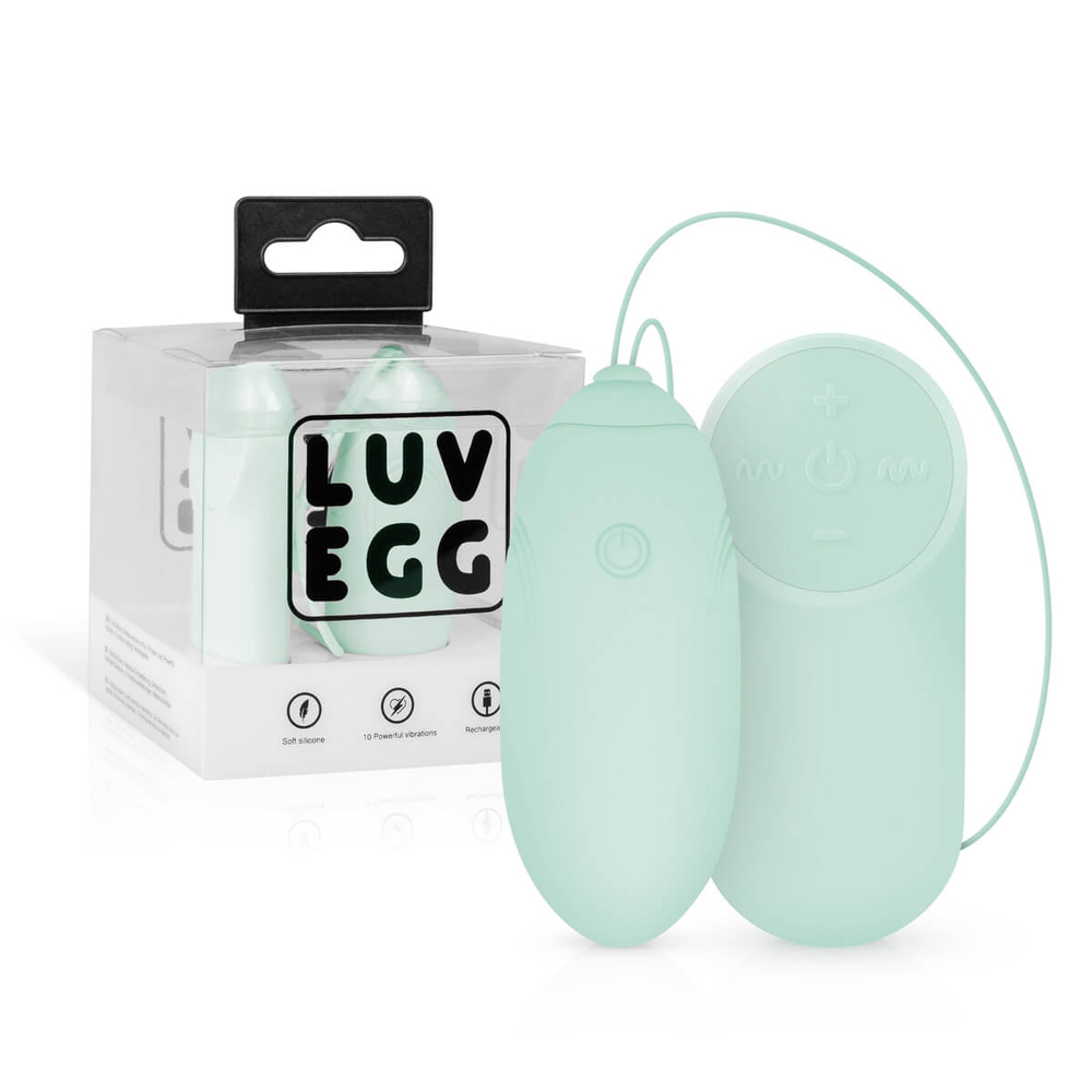 E-shop LUV EGG - nabíjacie vibračné vajíčko na diaľkové ovládanie (zelené)
