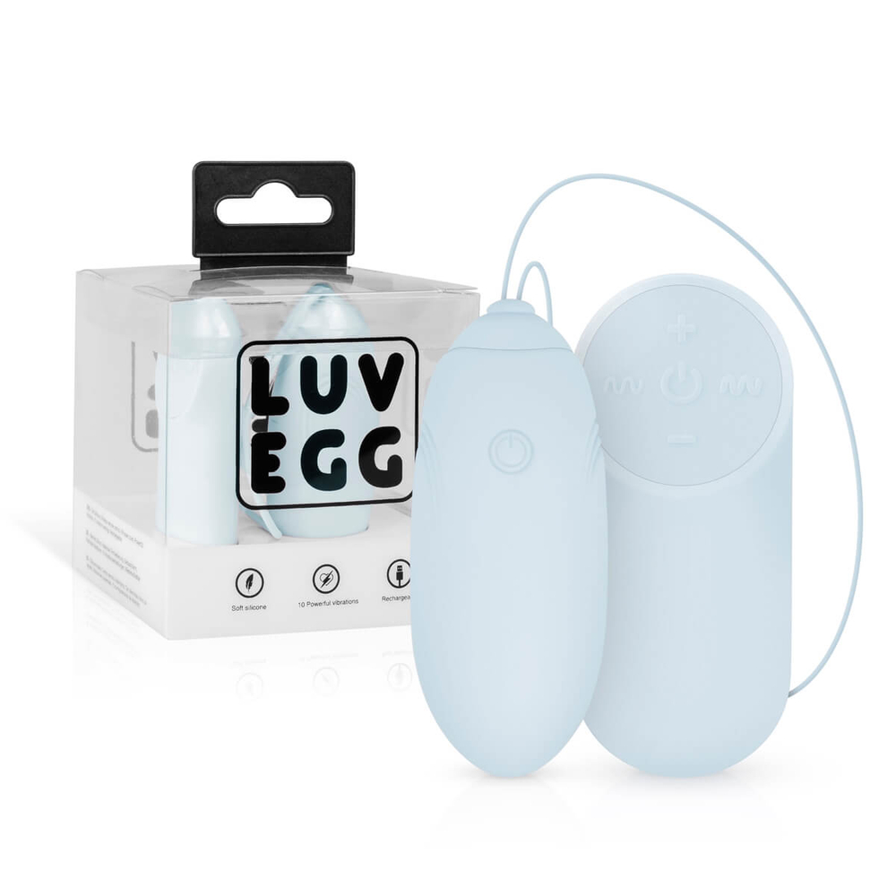 E-shop LUV EGG - nabíjacie vibračné vajíčko na diaľkové ovládanie (modré)