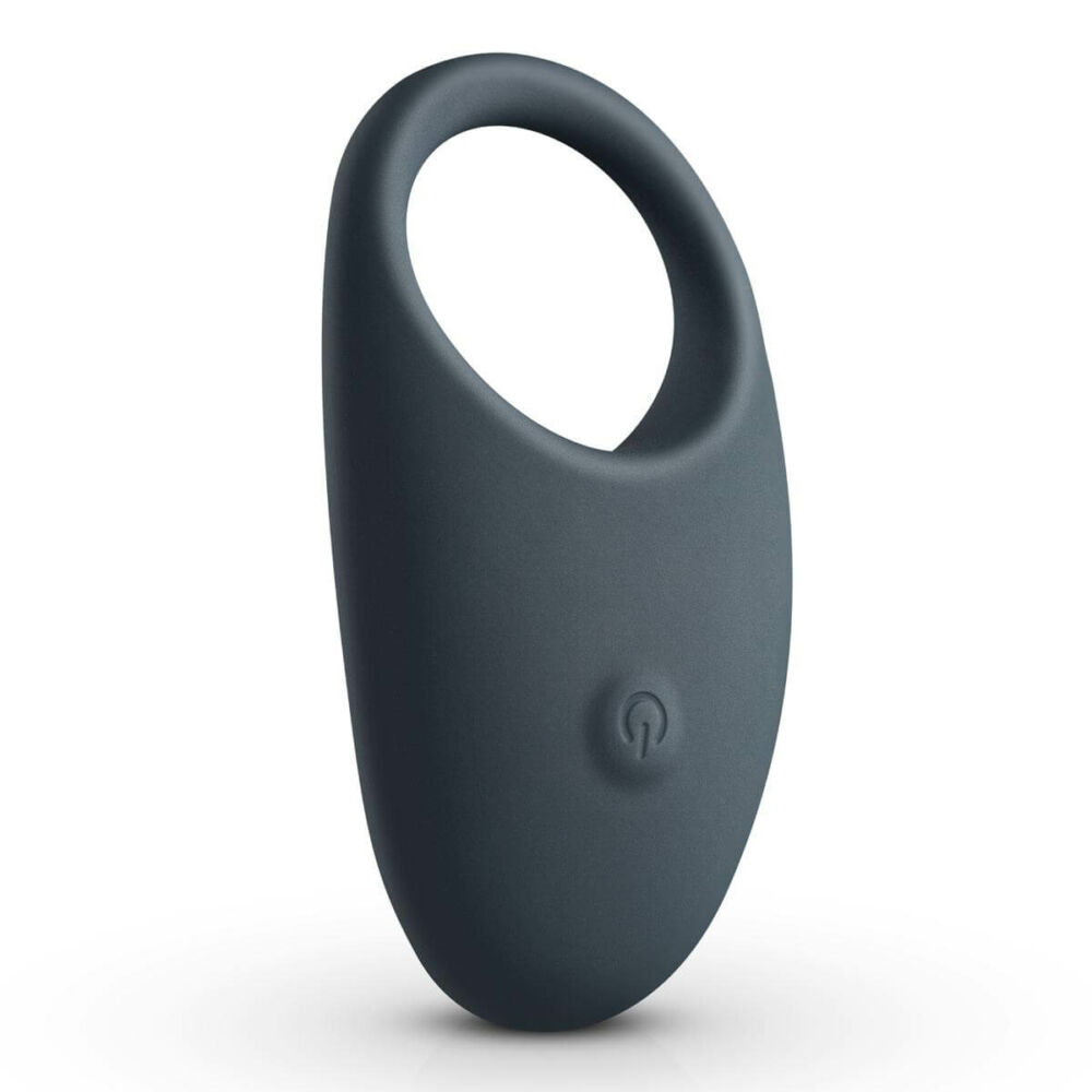E-shop Boners - vodotesný vibračný krúžok na penis napájaný batériami (sivý)
