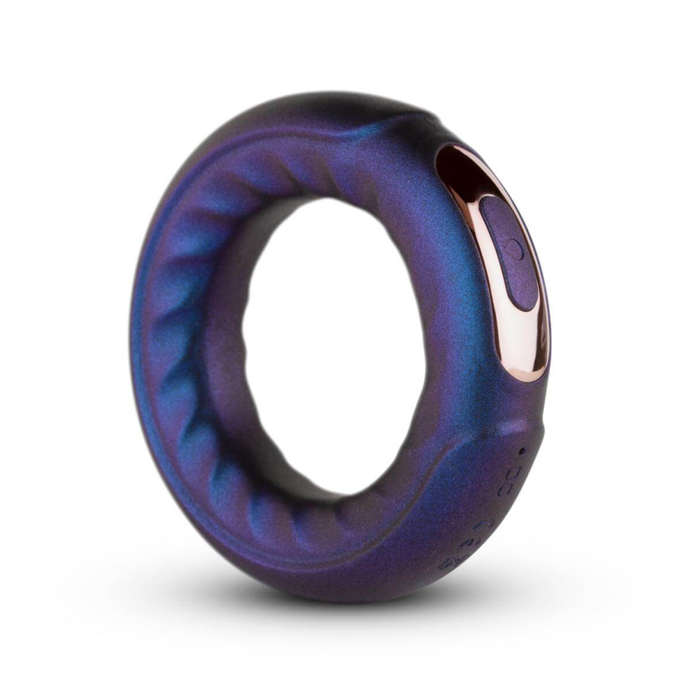 E-shop Hueman Saturn - nabíjací, vodotesný vibračný krúžok na penis (fialový)