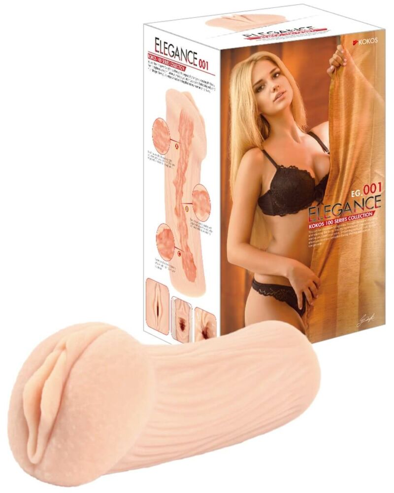 Kokos Elegance 01 - masturbátor, realistická umelá vagína (telová farba)