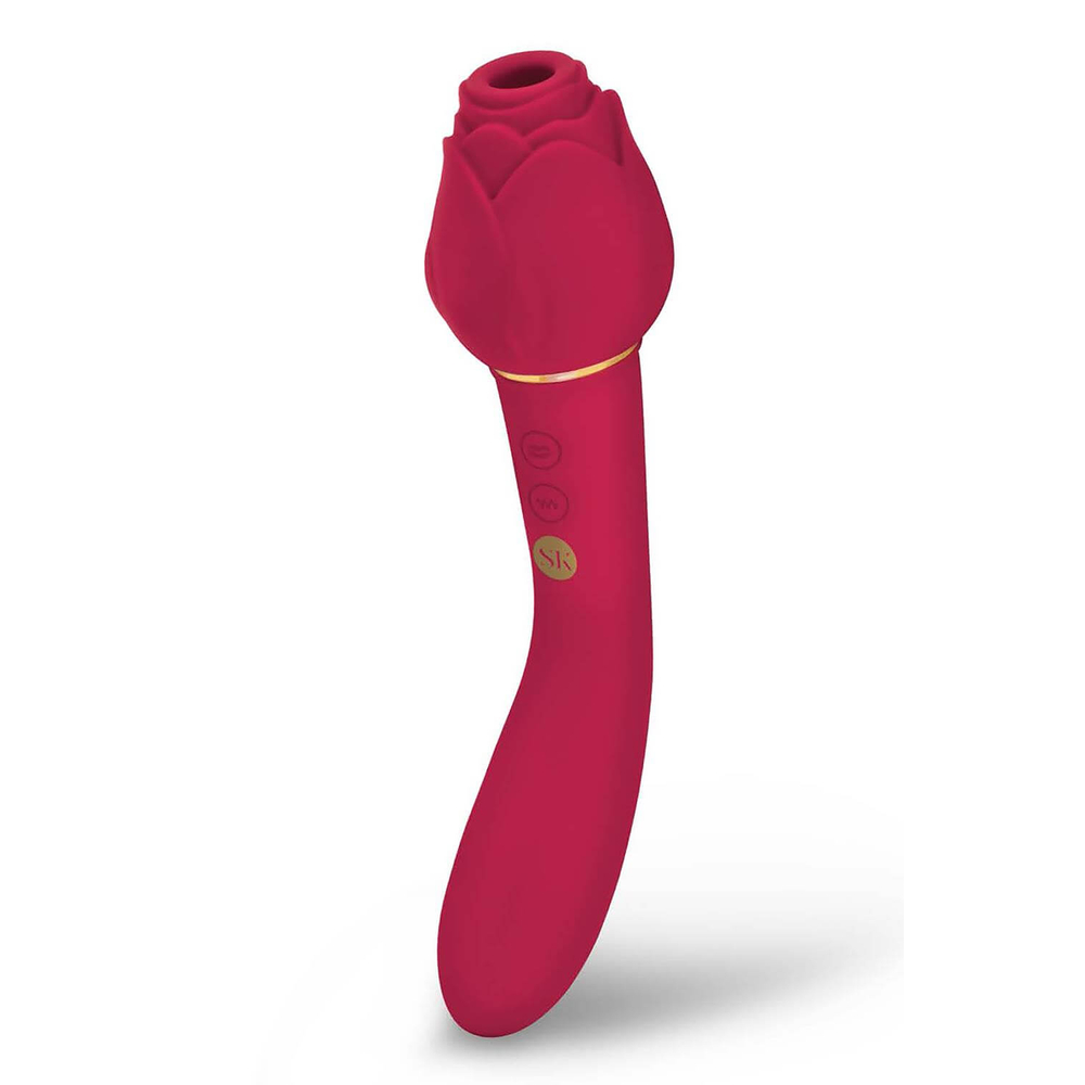 E-shop Secret Kisses Rosegasm - bezdrôtový vibrátor na klitoris 2v1 (červený)