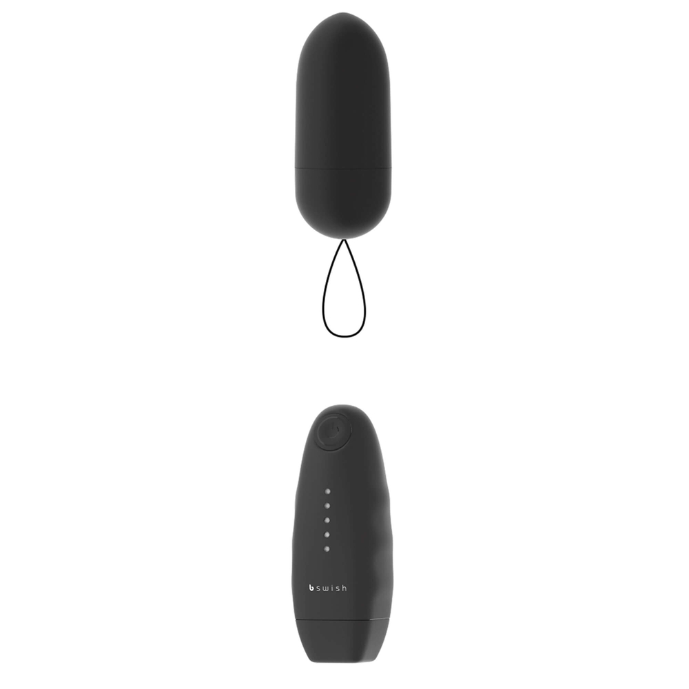 E-shop B Swish - bnaughty Unleashed Classic - vibračné vajíčko na diaľkové ovládanie (čierne)