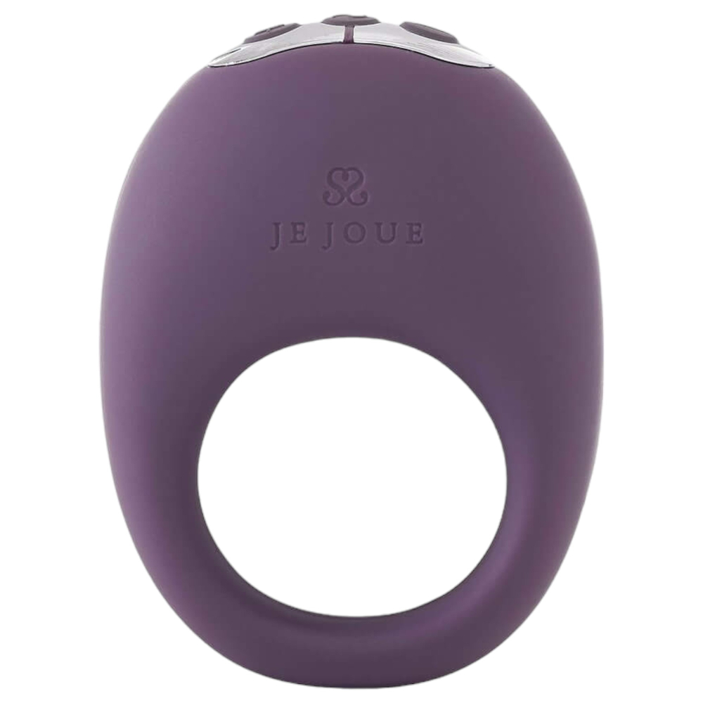 E-shop Je Joue Mio - vodotesný vibračný krúžok na penis na batérie (fialový)