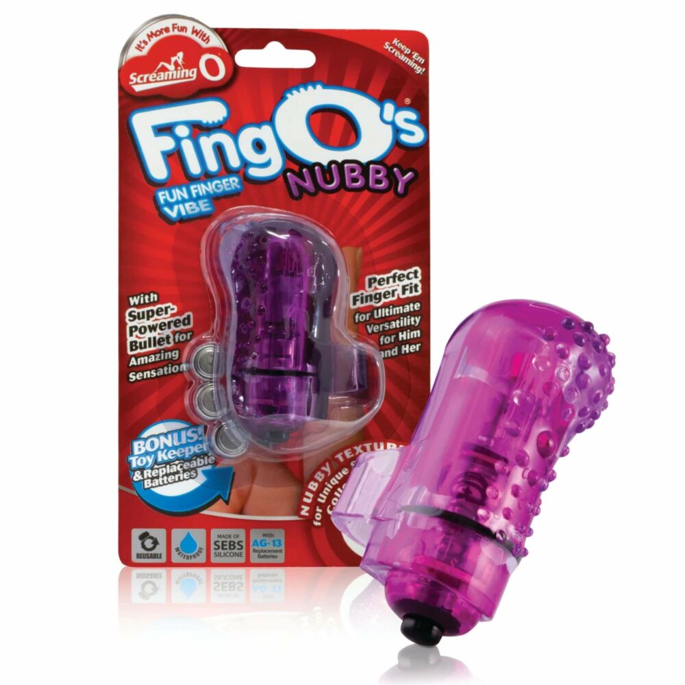 E-shop Screaming O Fingo's Nubby - vibrátor na prst (fialový)